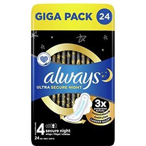 ALWAYS - ULTRA SECURE NIGHT MAANDVERBAND - 24 Stuks
