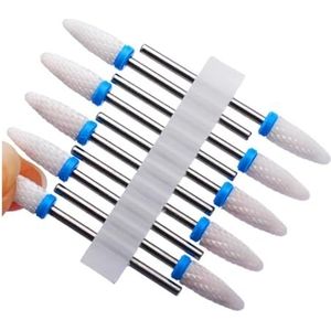 Nagelboorset, Nagelboortjesset for manicure, verpakking van 10 stuks Carbide aardbeinagelboortjes for manicure Gellak verwijderen Multicolor(No41)