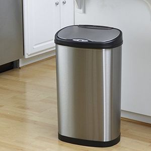Nieuwe 50L Slimline (30L + 20L) Dual Split Division Keuken bijkeuken Recycling voedsel & huishoudelijk afval Motion Sensor geactiveerde vuilnisbak