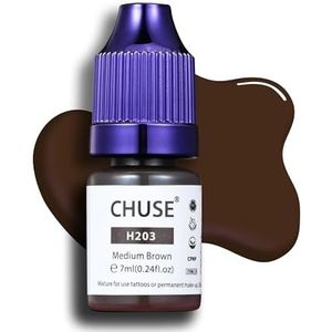 CHUSE PMU hybride vloeibare wenkbrauwpigmenten 0,24 oz/7 ml (H203 middenbruin)