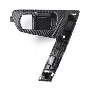 Binnendeurgreep Voor Q&ashqai Voor J10 2008-2015 80944-JE50A Auto Binnendeur Panel Pull Trim Cover Zwart Zilver Koolstofvezel Links Rechts Deurgreep Binnenkant(Carbon Base L)