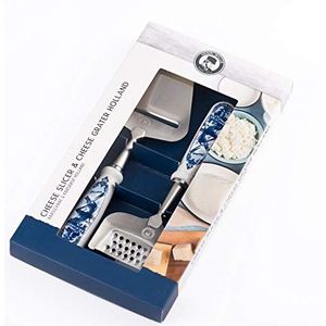 Henri Willig Giftset Delft blauw kaasschaaf & kaasrasp Holland