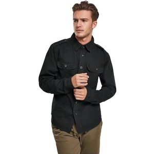 Build Your Brand Vintage shirt met lange mouwen heren zwart 5XL, zwart, 5XL