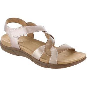 Easy Spirit Minny platte sandaal voor dames, Roségoud Multi, 8 UK Wide