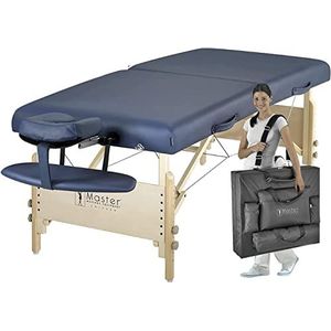Master Massage - Coronado - Draagbare Massage Tafel - Koningsblauw - 71 cm