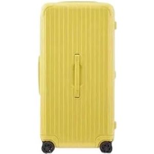 Koffer Trolleykoffer ABS+PC Reiskoffer Spinner Grote trolleykoffer Rollende bagagetas met wiel (Color : Yellow, Size : 28 inch)