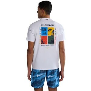 NAPAPIJRI T-shirt met korte mouwen S-gras NP0A4HQN, Wit, XL