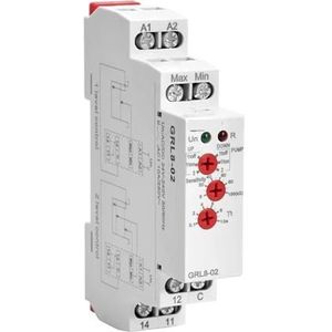 GRL8 waterniveaucontrolelais met roestvrijstalen sensor sensor AC/DC24V-240V 1 stuk (maat: GRL8-02)