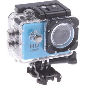 Full HD 1080P waterdichte actiecamera Mini draagbare DV-camcordervideo for buitensportduikcamera(Blue)