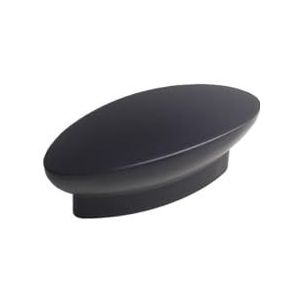 Zinklegering massief keukenhandvat High-end ovale kledingkast schoenenkasthandvat deurgrepen ladeknop meubelbeslagaccessoires (Color : Black, Size : 1)