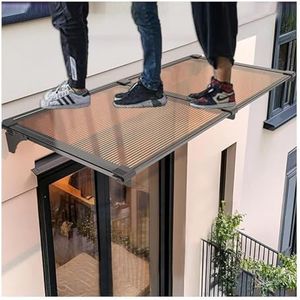 Polycarbonaat - Raam- en Deurluifel - Regen- en Sneeuwbestendig - 65x60 cm