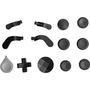 Game Controller Thumbsticks Kit voor One Elite Series 2, Metalen Vervangende Gamepad Swap Thumbsticks Joysticks 4 Paddles 2 D-Pads(zwart)