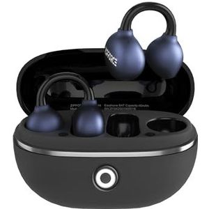 ZIPFORCE Draadloze hoofdtelefoon, open oor, Bluetooth 5.4, volledig in-ear, 4 ENC-microfoons, heldere oproep, bluetooth-hoofdtelefoon, touch-bediening, TWS waterdicht IPX5
