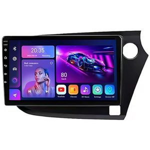9"" 2 DIN Android 14 Autoradio Stereo voor Honda Insight 2 LHD RHD 2009-2014 met draadloze CarPlay Backup Camera Stuurwielbediening GPS Navigatie Bluetooth(RHD,L10(1+32G))