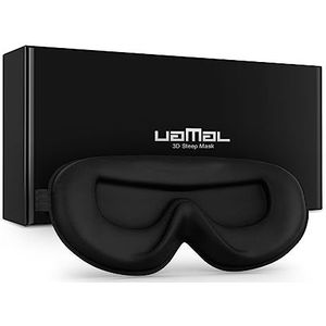 100% verduisterend slaapmasker voor dames en heren, oogmasker, nul oogdruk, oogmasker om te slapen, UAMAL slaapmaskers met verstelbare riem, premium verduisterend slaapmasker voor reizen of blinddoek