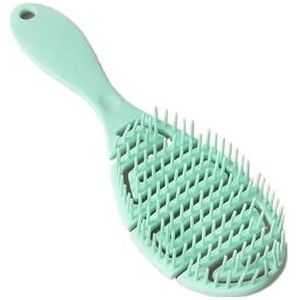 Vierkant Hol Haar Hoofdhuid Massage Kam Haarborstel Antistatisch Nat Droog Krullend Ontklitter Haarborstel Nylon Salon Haarstyling Tools(Hollow comb C)