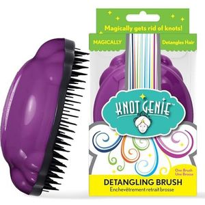 Knot Genie Detangling Brush, Puff of Purple by Knot Genie