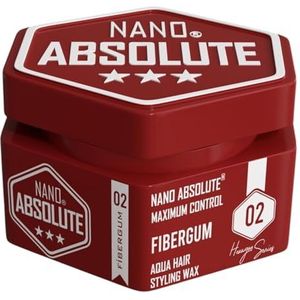 Nano Absolute Aqua Hair Wax 140 ml | Haarwax | Haarstyling wax | haargel | gel wax | haarwax heren | barbershop Hair Styling (140 ml, 02- fibergum)