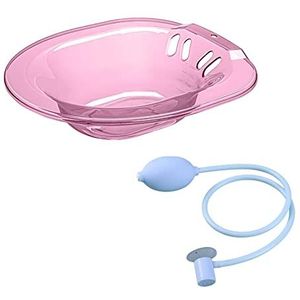 Sitz Badbak voor toilet met spoelbak 2000ml bidet duurzaam voor vrouwen roze met spoelbak