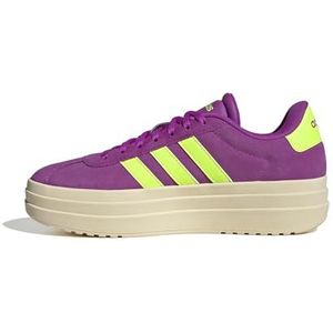 adidas VL Court Bold Schoenen voor dames, Rose Flash Citroen Lucide Zilver Metallic, 40 EU