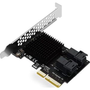 Goufride Uitbreidingskaart PCI-E naar SFF-8643 Uitbreidingskaart 2 Poort PCI-EX4 naar U2 NVME Harde Schijf Adapter Dual Port Splitless Kaart