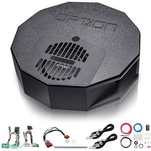 Option Subwooferkit compatibel met Opel Astra K (bouwjaar 2015-2021) - Actieve reservead-subwoofer DRIVE10BRA in plug & play set voor Opel Astra K incl. stroomkabel kit
