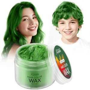 Magic Master Keratine Haarverf, tijdelijk kapsel, crème, instant gekleurde tint voor mannen en vrouwen, party, festival, cosplay (groen)