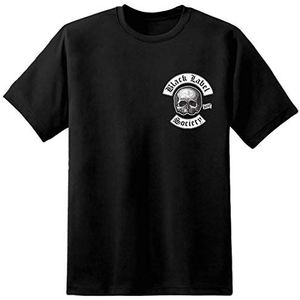 Black Label Society, heren T-shirt, maat S-3XL, BLS Metal Band, zwart - zwart, 3XL