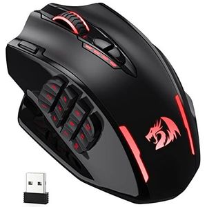 Redragon - M913 Impact Elite - Gamingmuis - Zwart - Draadloos/Bekabeld