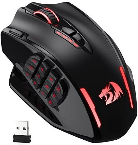 Redragon - M913 Impact Elite - Gamingmuis - Zwart - Draadloos/Bekabeld