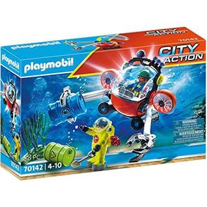 Playmobil - 70142 City Action Redding op zee: omgevingsmissie met duikboot,Multi kleuren
