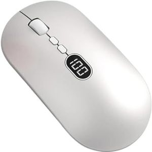 7 Key Draadloze Muis voor Laptop 2.4GHZ Bluetooth Muis Oplaadbaar, Laptop Computer Accessoires (zilver)