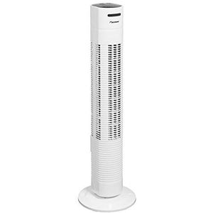 Bestron Torenventilator met zwenkfunctie, timer en afstandsbediening, hoogte: 78 cm, Summer Breeze, 35 watt, wit