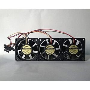 A set of fans AD0612XB-C72GL 6020 12V 0.31A 3-wire power supply chassis fan