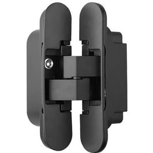 Hardware roestvrij staal onzichtbare ring kruisdeur scharnier meubelbenodigdheden raamaccessoires verborgen scharnier (zwart)