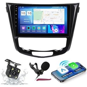 Android 14 Autoradio Navi voor N-issan X-Trail (2013-2017) 9 ""Schermradio met draadloze carplay Android Auto GPS Navigatieondersteuning Bluetooth 5.0 HIFI FM 5G-WiFi SWC MIC,M300s
