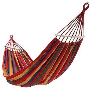 Hangmat Canvas Buitenschommel Verdikt Kampeer Hangstoel Enkel Dubbel Volwassen Hangmat, Blauw-A/3367, 56656/9(Redb)
