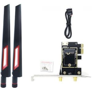 M.2 Wifi Adapter M.2 NGFF Naar PCIE Draadloze Netwerkkaart voor AX200 AX210 7260
