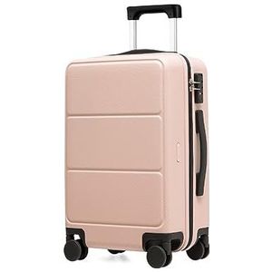 Bagage Koffer Trolley Koffer Bagage Van 20 Inch Met Spinnerwielen, Bagage Die Met TSA-slot In Het Vliegtuig Kan Worden Vervoerd Reiskoffer Handbagage (Color : Pink, Size : 20inch)
