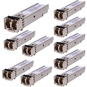 10Pack - 1.25G - Multimode SFP LC Transceiver Fiber Module - 850 nm - Tot 550 Meter