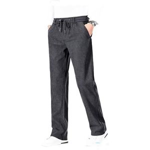 Thermische Fleece Joggingbroek For Heren Met Sherpavoering, Dikke Warme Trainingsbroek For Heren, Trainingsbroek Met Zakken, Outdoor Winter Joggingbroek Fleecebroek (Color : Grey, Size : 3XL)