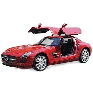 1:24 Voor Mercedes-Benz SLS AMG Legering Model Auto Diecast & Toy Vehicles Verzamelen Auto Speelgoed Jongens Verjaardagscadeau (Color : A, Size : No box)