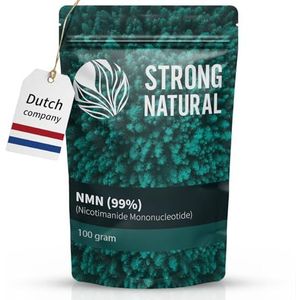 Strong Natural - NMN poeder 100 g - Hoog gezuiverd nicotine-mononucleotidesupplement - Laboratoriumgetest in Nederland - Voor energie, celgezondheid
