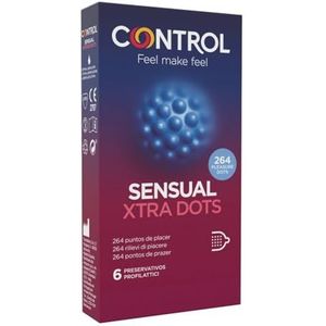 Control Stimulatie Sensual Xtra Dots condooms 6 condooms