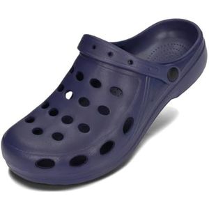 BeComfy Dames Heren Zeer Lichte Zomerschuim Klompen Comfortabele Ultralichte Tuin Schoenen 36-46 EU (Marineblauw, EU-systeem voor schoenmaten, Volwassene, Numeriek, Normaal, 46)
