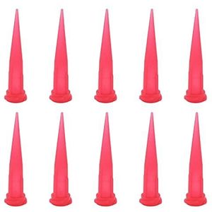 Utoolmart Industriële stompe tip taps toelopende dosering vult naald 25ga rood 10st