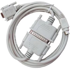 AKDDNZX SC-09 RS232 seriële interface, geschikt voor seriële programmeerkabel FX/A, USB-SC09, USBSC09-download (wit, 2 m)