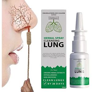 Lung Detox - Kruiden Cleanser Spray - 20 ml - Voor Rokers - Helpt Neuscongestie Verwijderen