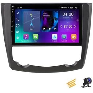 ZARAPLUS Android 13 2 DIN Bluetooth Autoradio 9 Inch Touchscreen Voor Renault Kadjar 2015~2017 Met AHD Achteruitrijcamera/GPS-Navigatie/BT/Stuurwielbediening/Koelventilator/Multimediaspeler,NF2