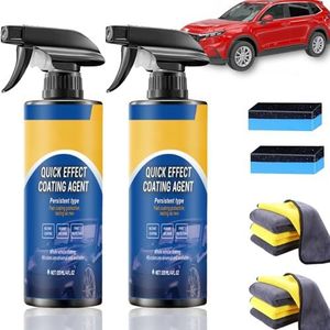 Quick Effect Coating Agent, Car Quick-Acting Coating Agent Spray, Auto Snelwerkende Coating 120ml (2 Stuk)